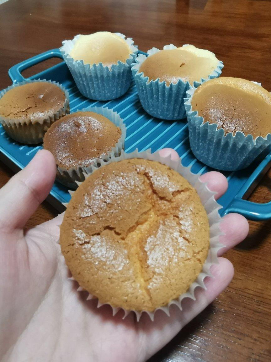 柔软的淡奶油戚风小蛋糕（消耗淡奶油，烘焙基础蛋糕）