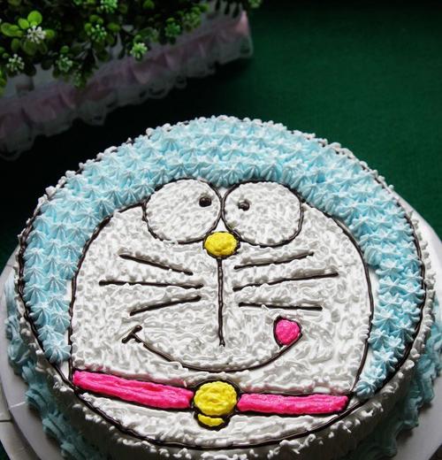 机器猫生日蛋糕的做法