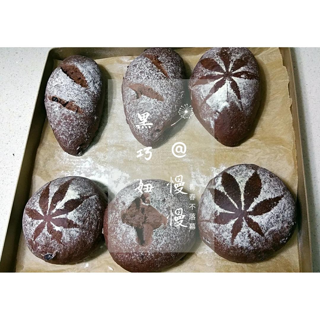 可可蔓越梅软欧~天然酵种(波兰种)