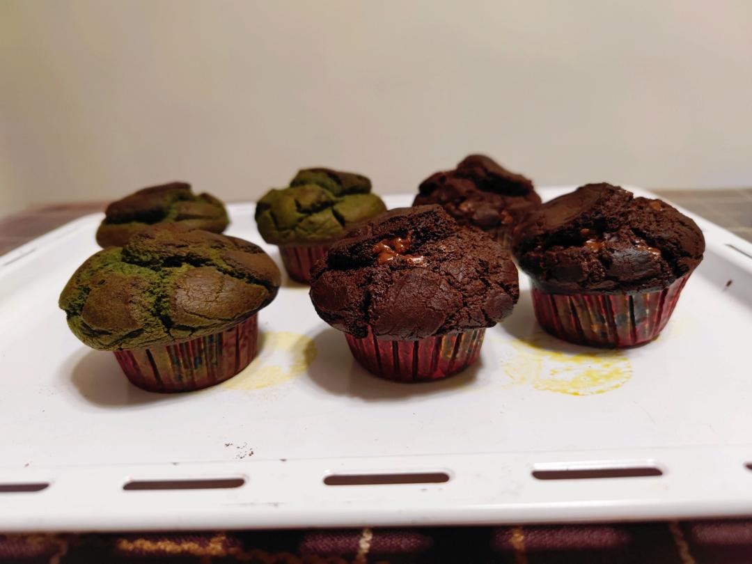 在家做巧克力蘑菇头麦芬蛋糕🍫