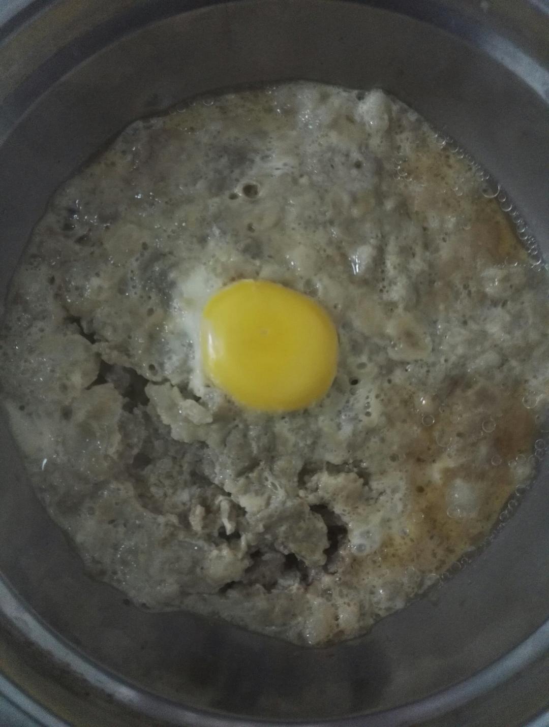 肉饼子蒸蛋