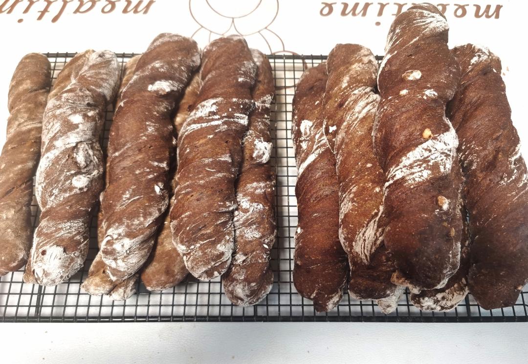 免揉核桃可可面包 女侠森森