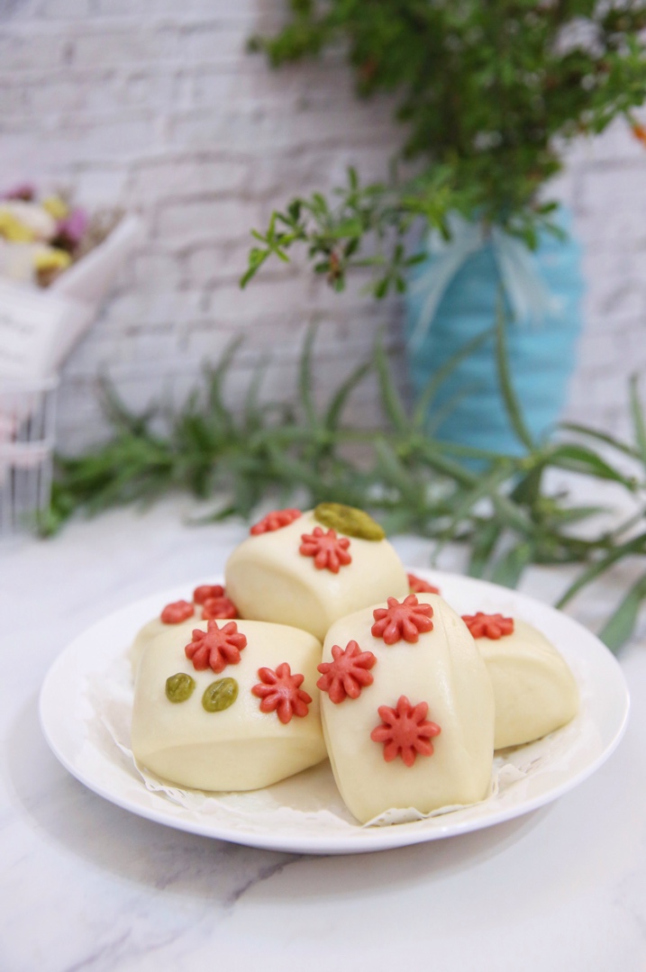 小雏菊馒头 一次性发酵法 超清新甜美