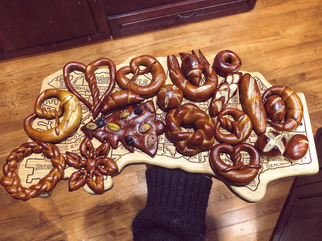 圣诞风mini碱水包（面包挂件制作）