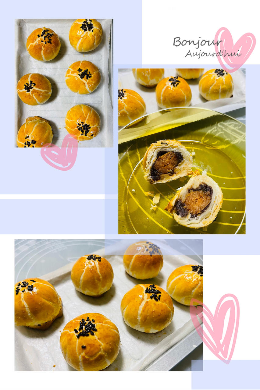 层层酥脆的完美蛋黄酥