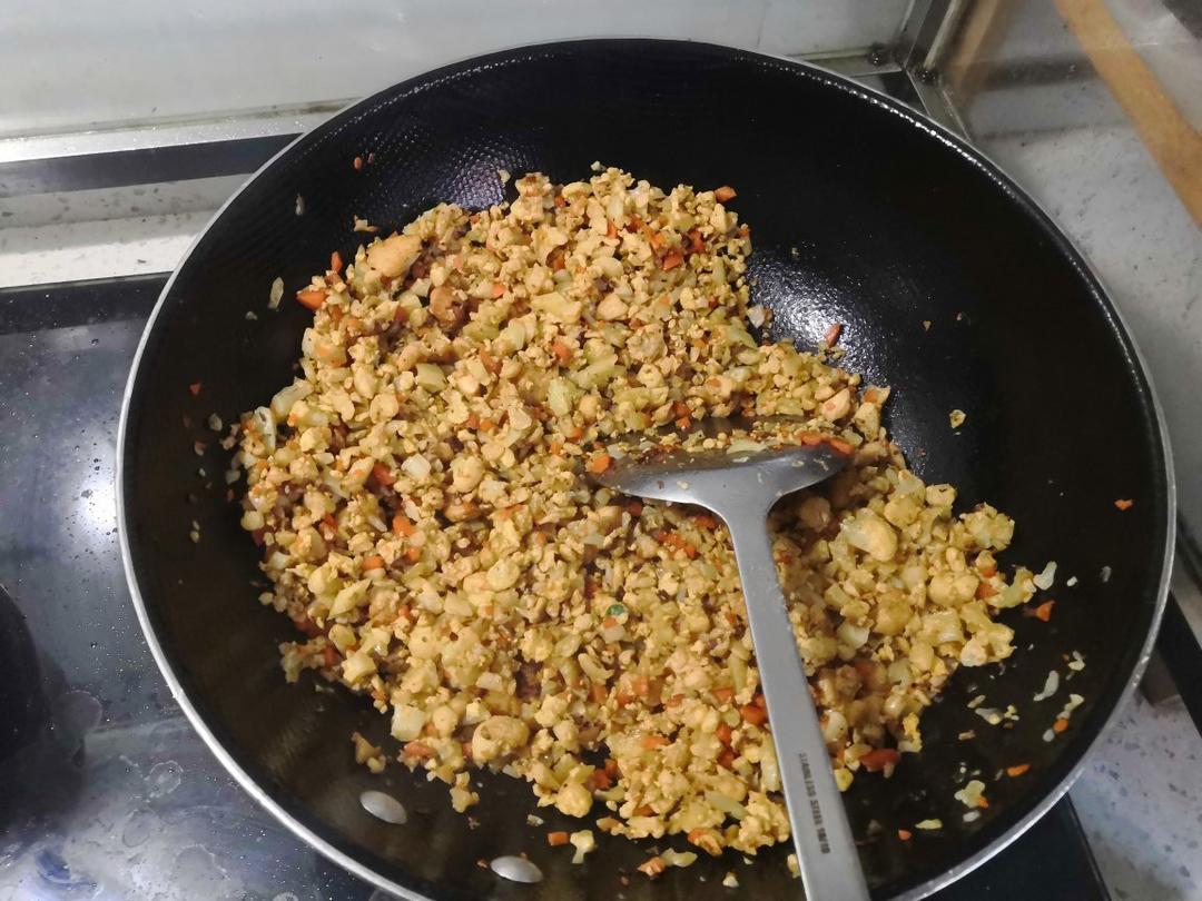 无油版 无米鸡肉蛋炒饭   低脂餐