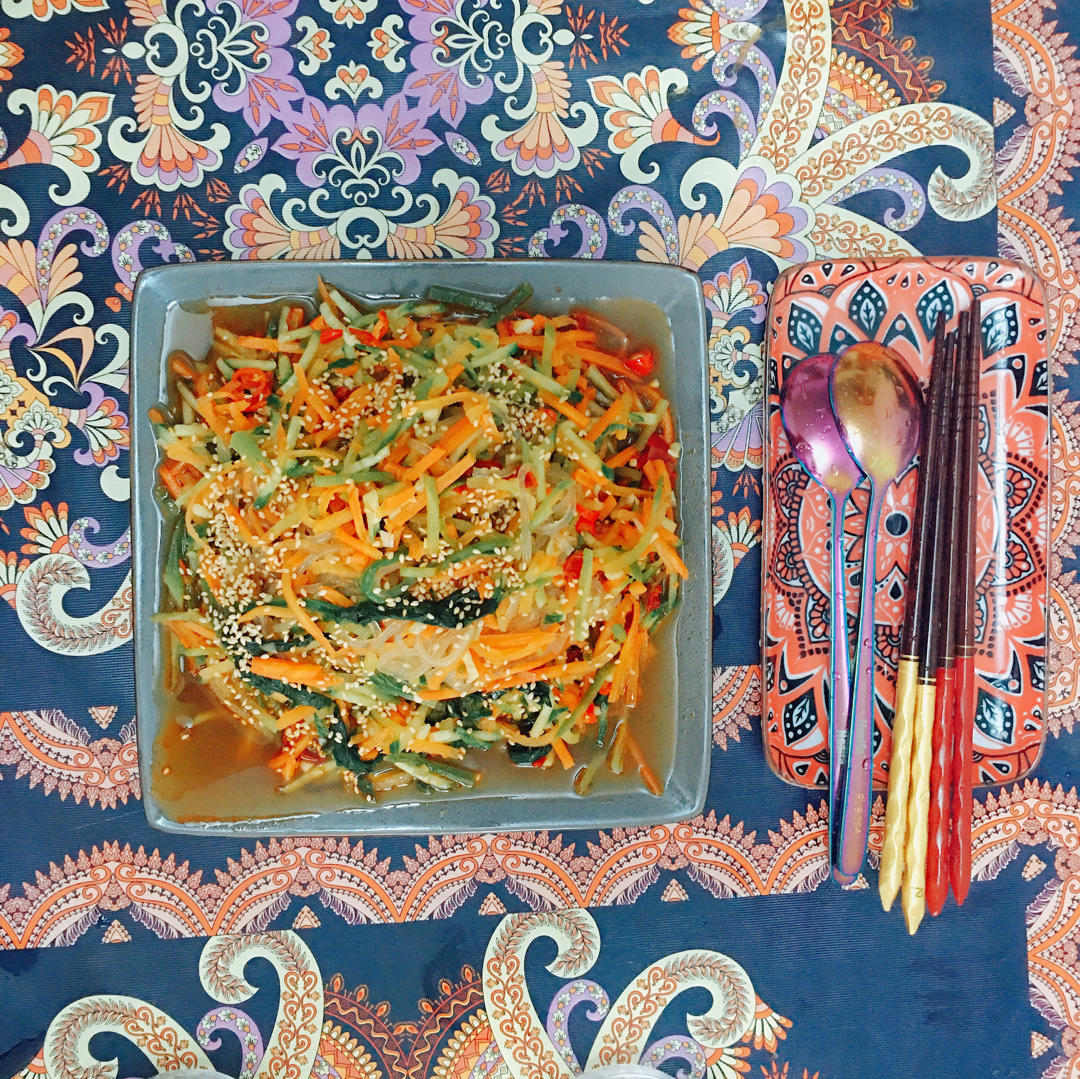 凉拌胡萝卜黄瓜丝儿