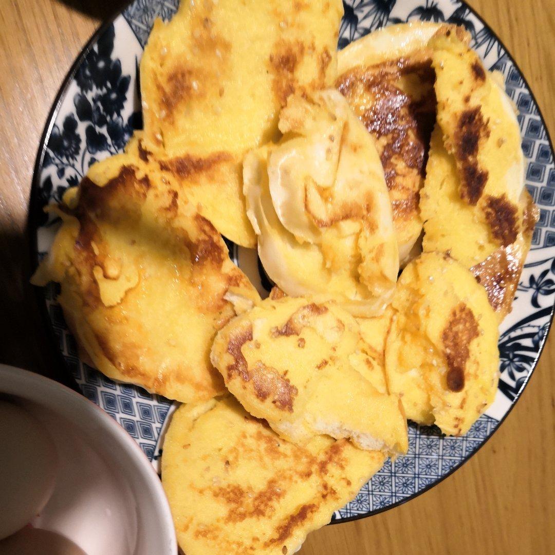 快手早餐👉煎馒头片