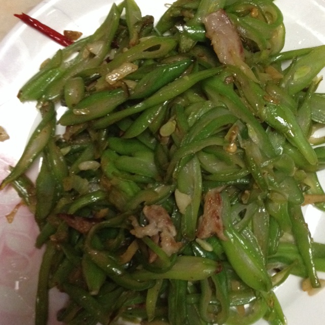 炒四季豆丝~