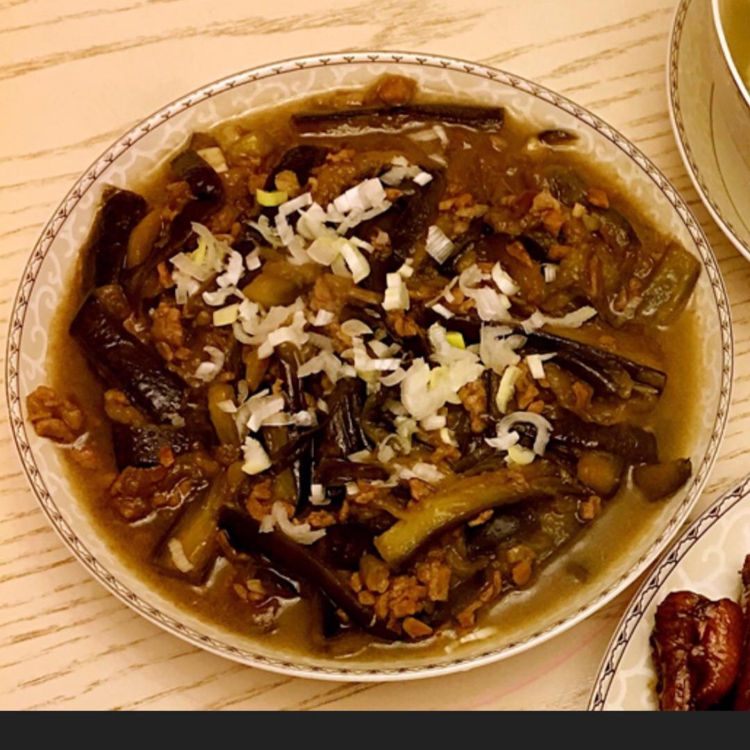 红烧肉沫茄子