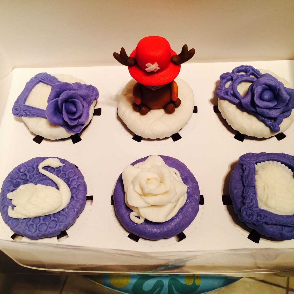 巧克力翻糖纸杯蛋糕cupcake