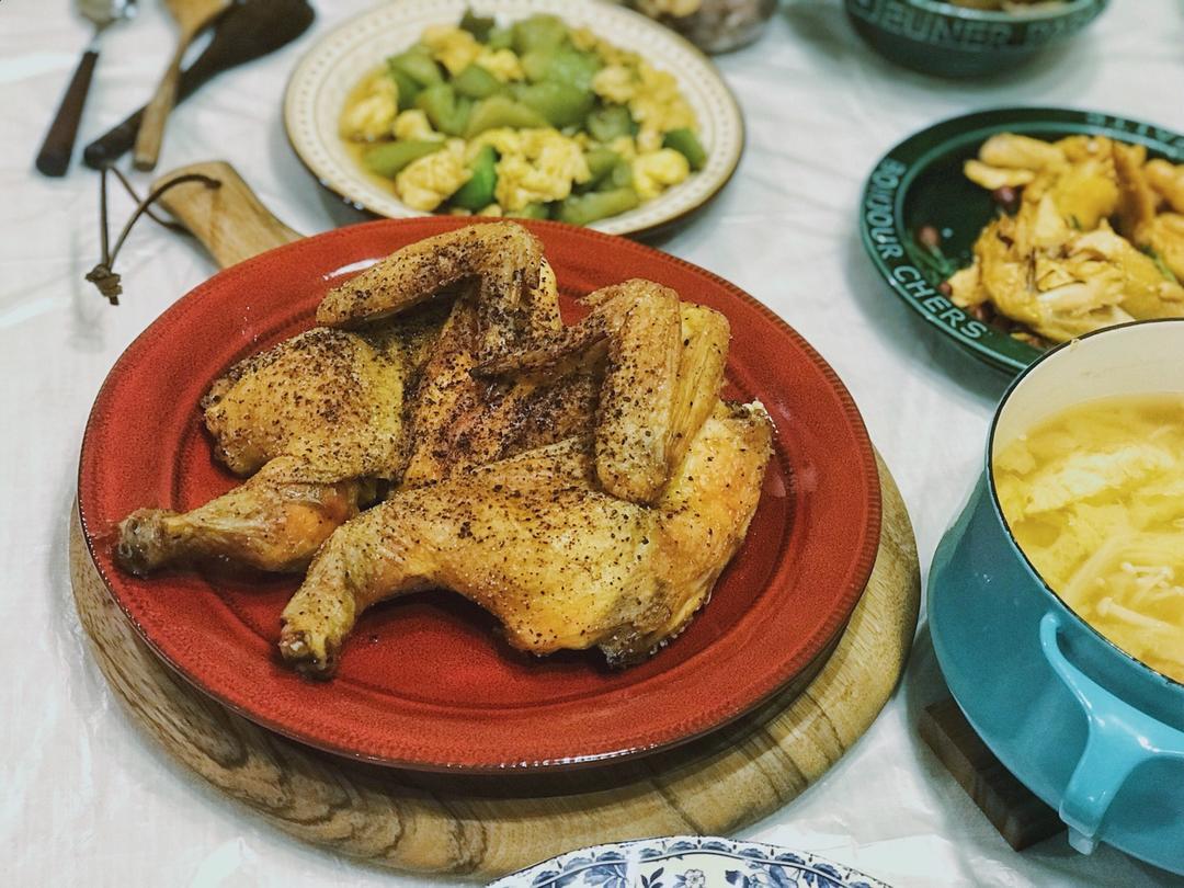 田螺姑娘超级简单不用腌制脆皮烤鸡