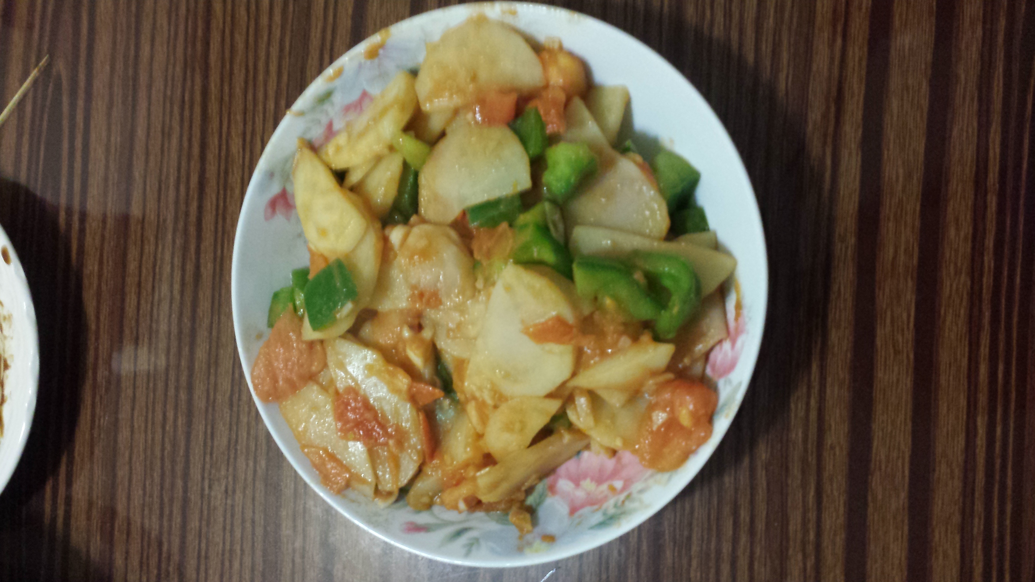 青椒番茄土豆片