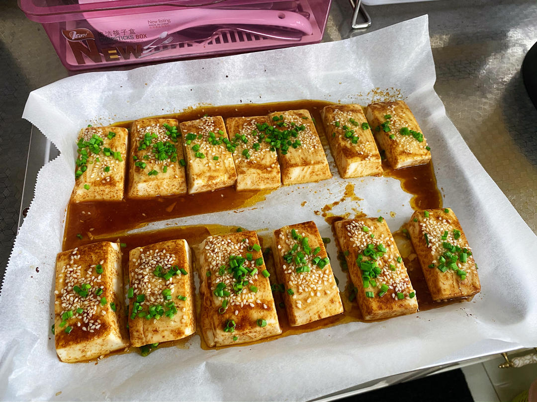 烤箱烤豆腐