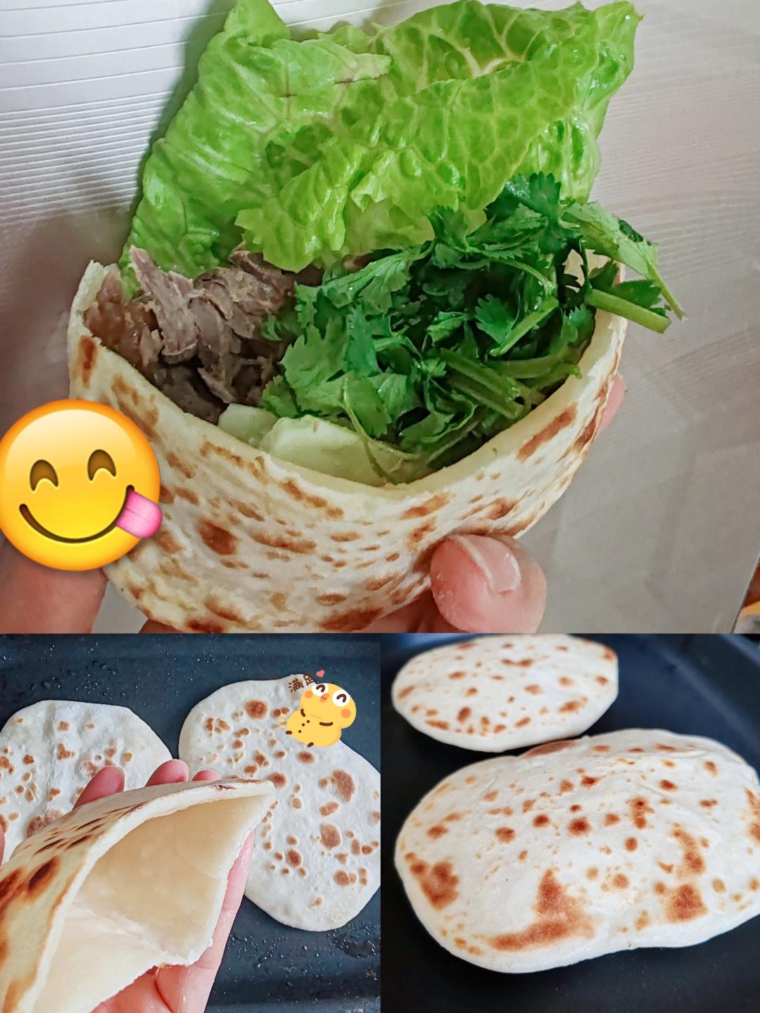 半烫面的口袋饼｜装啥都好吃