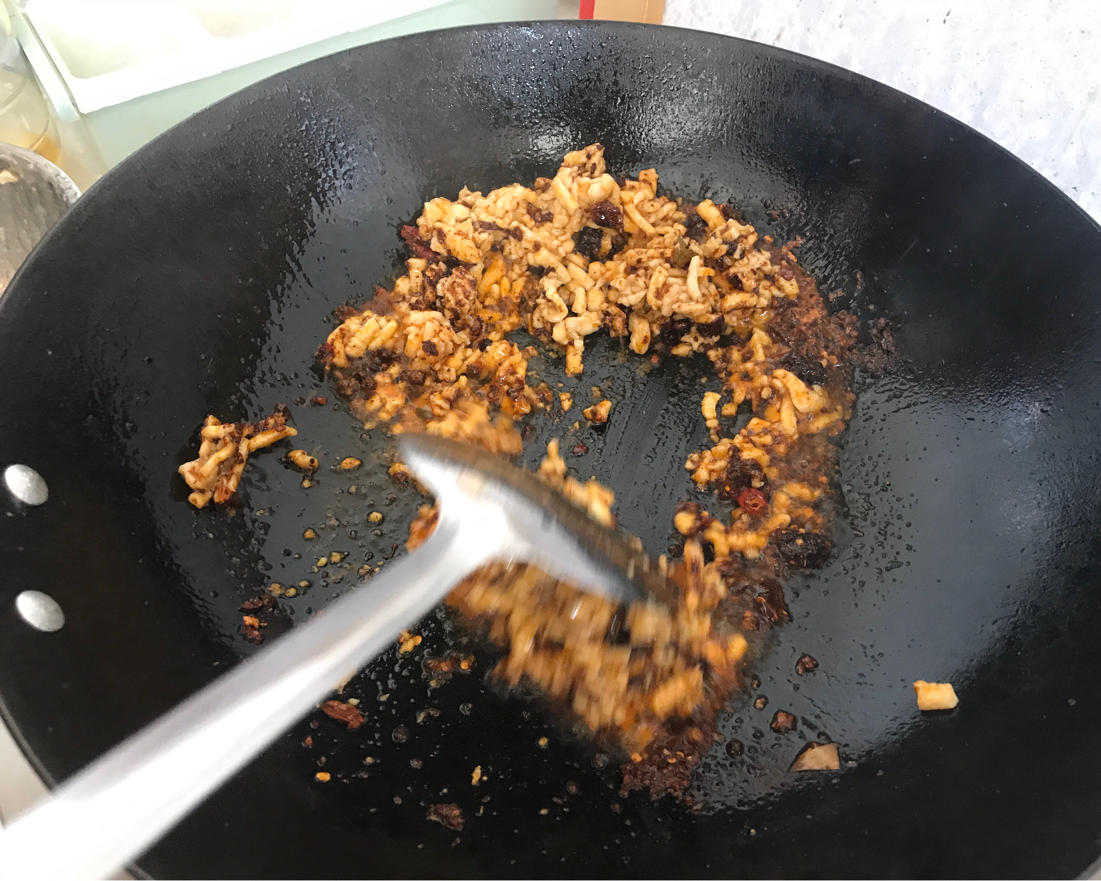 麻婆鸡丁豆腐（10分钟快手下饭菜）用火锅底料完成！的做法 步骤6