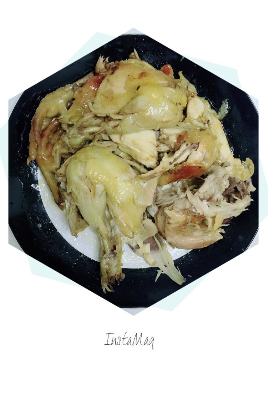 天鹅是个酸柠檬做的电饭锅简易版盐焗手撕鸡