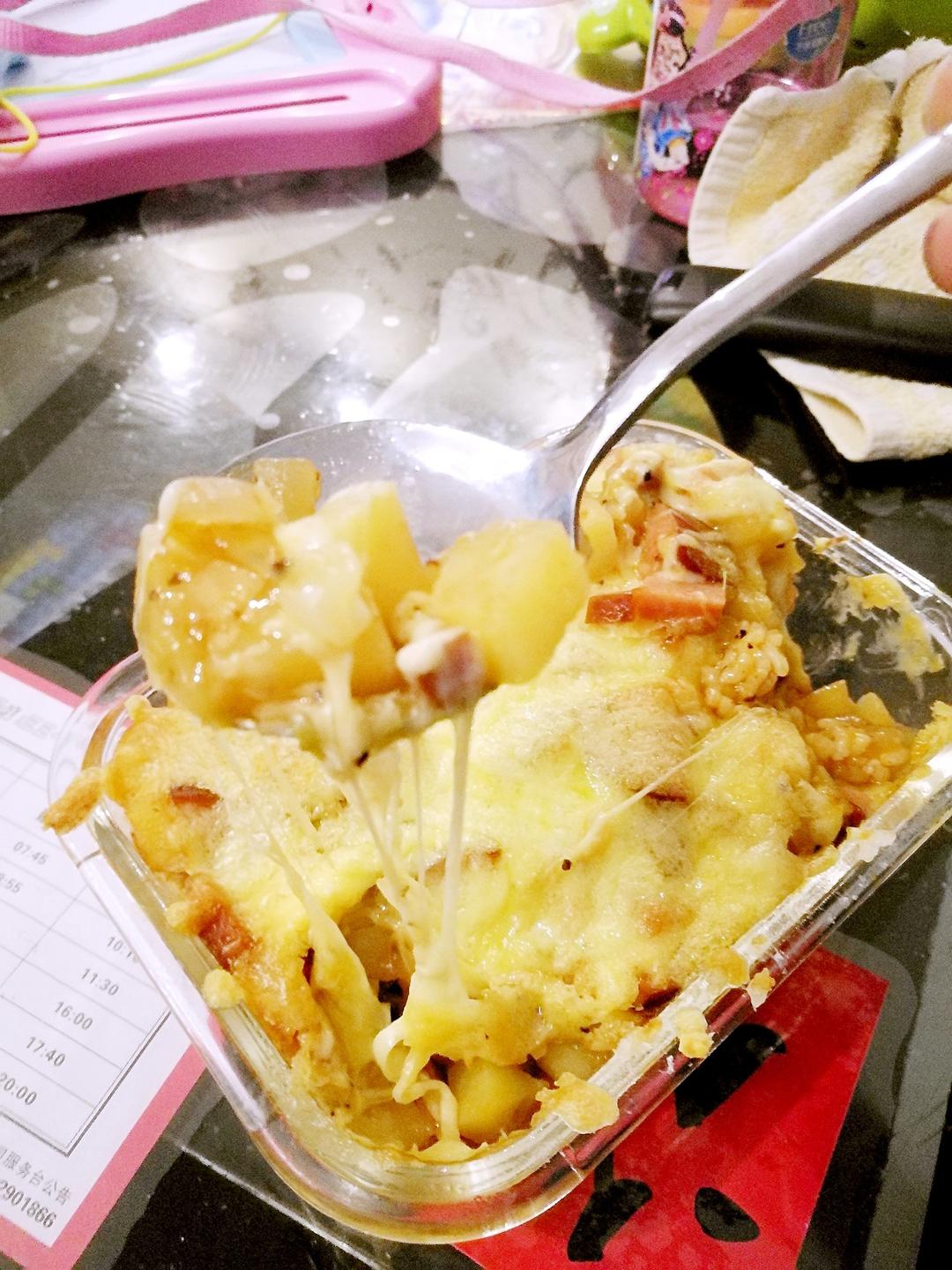 土豆火腿焗饭
