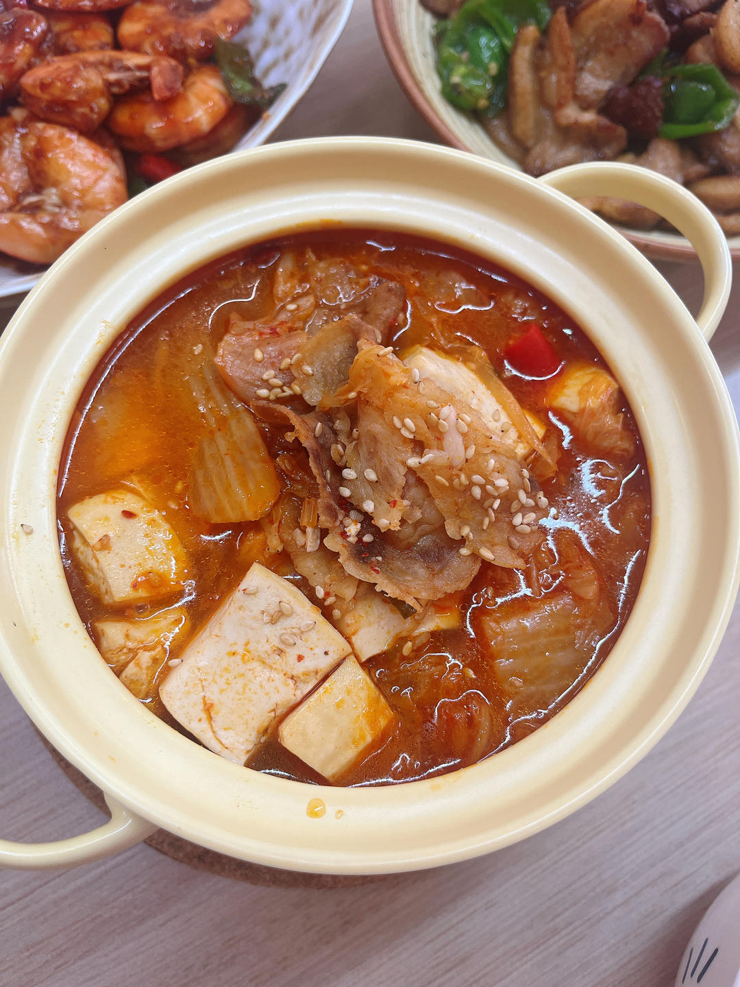 辣白菜豆腐汤