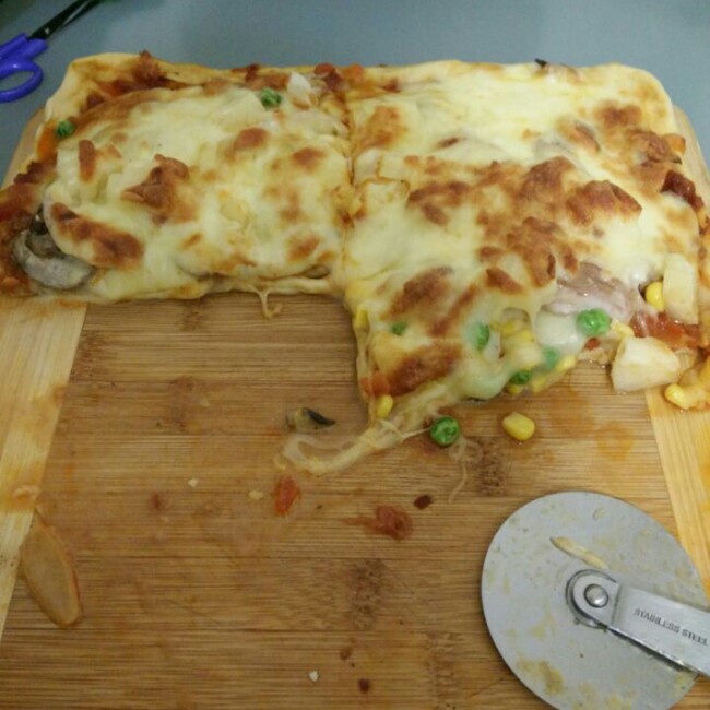 夏威夷pizza（附饼底冷冻法）