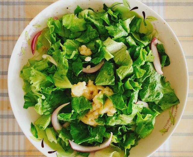 低脂清爽土豆泥生菜salad的做法