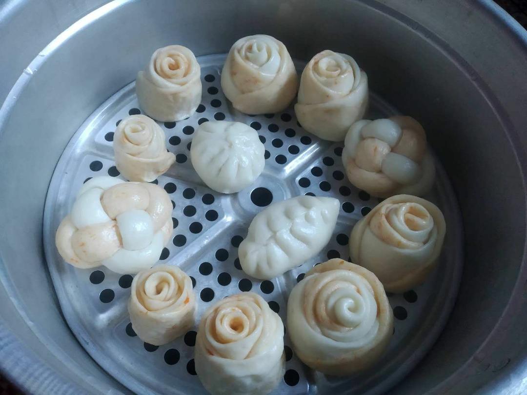玫瑰花馒头