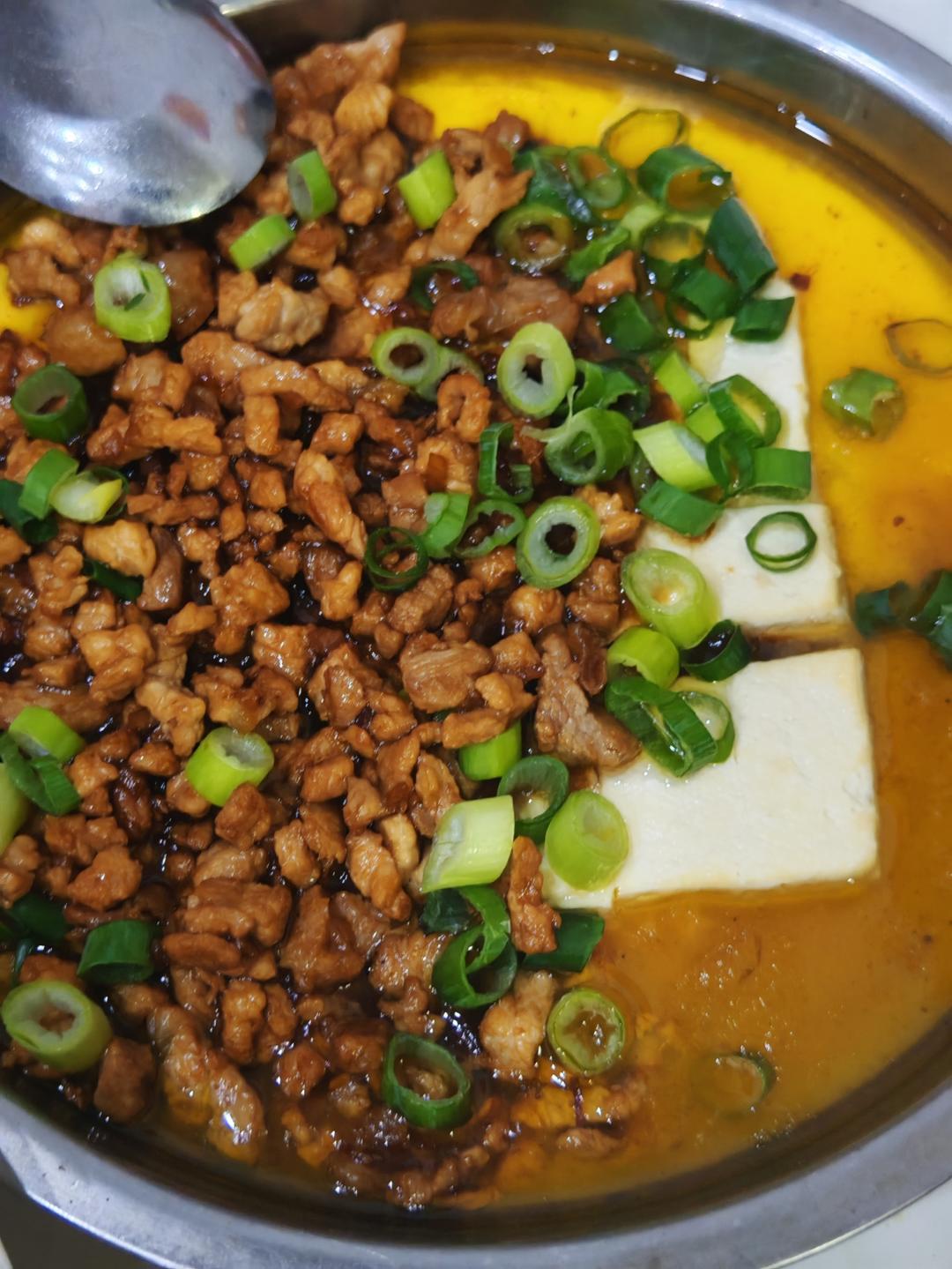 肉末豆腐蒸蛋