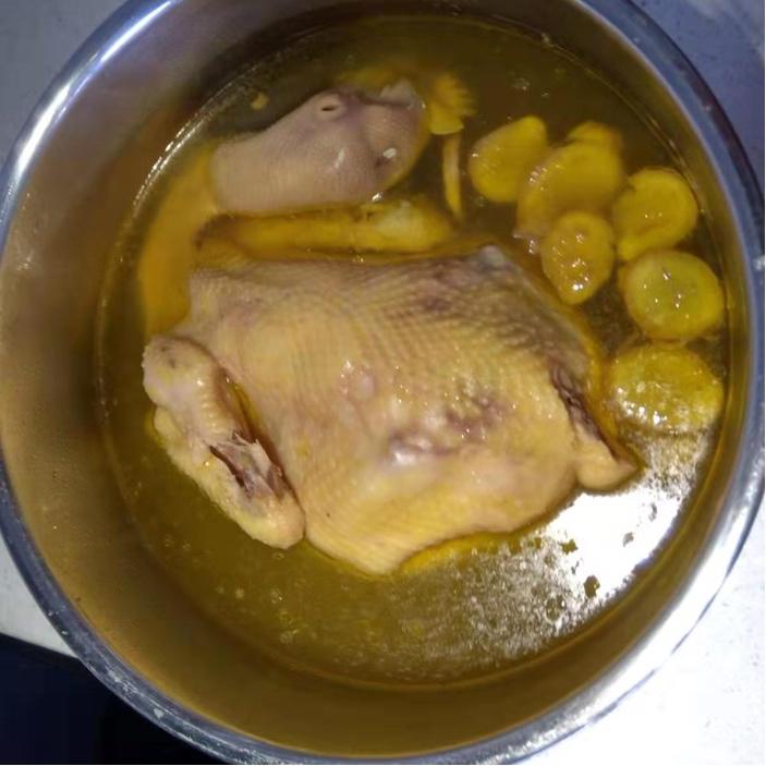 电饭锅版手撕三黄鸡