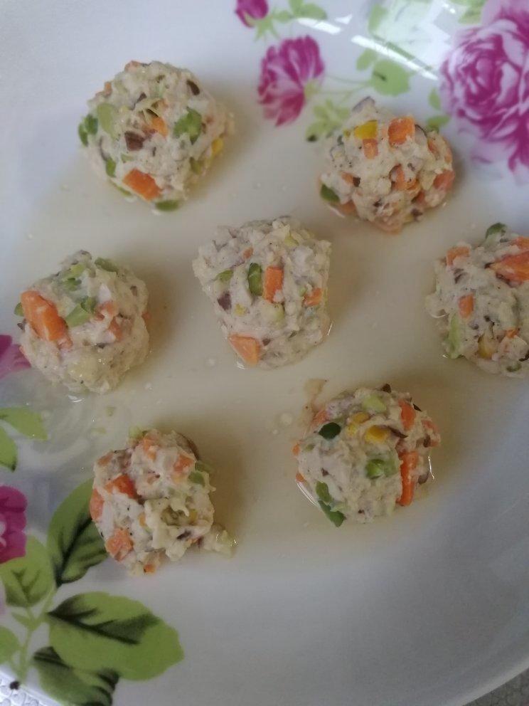 清蒸鸡胸肉丸子（减脂版）