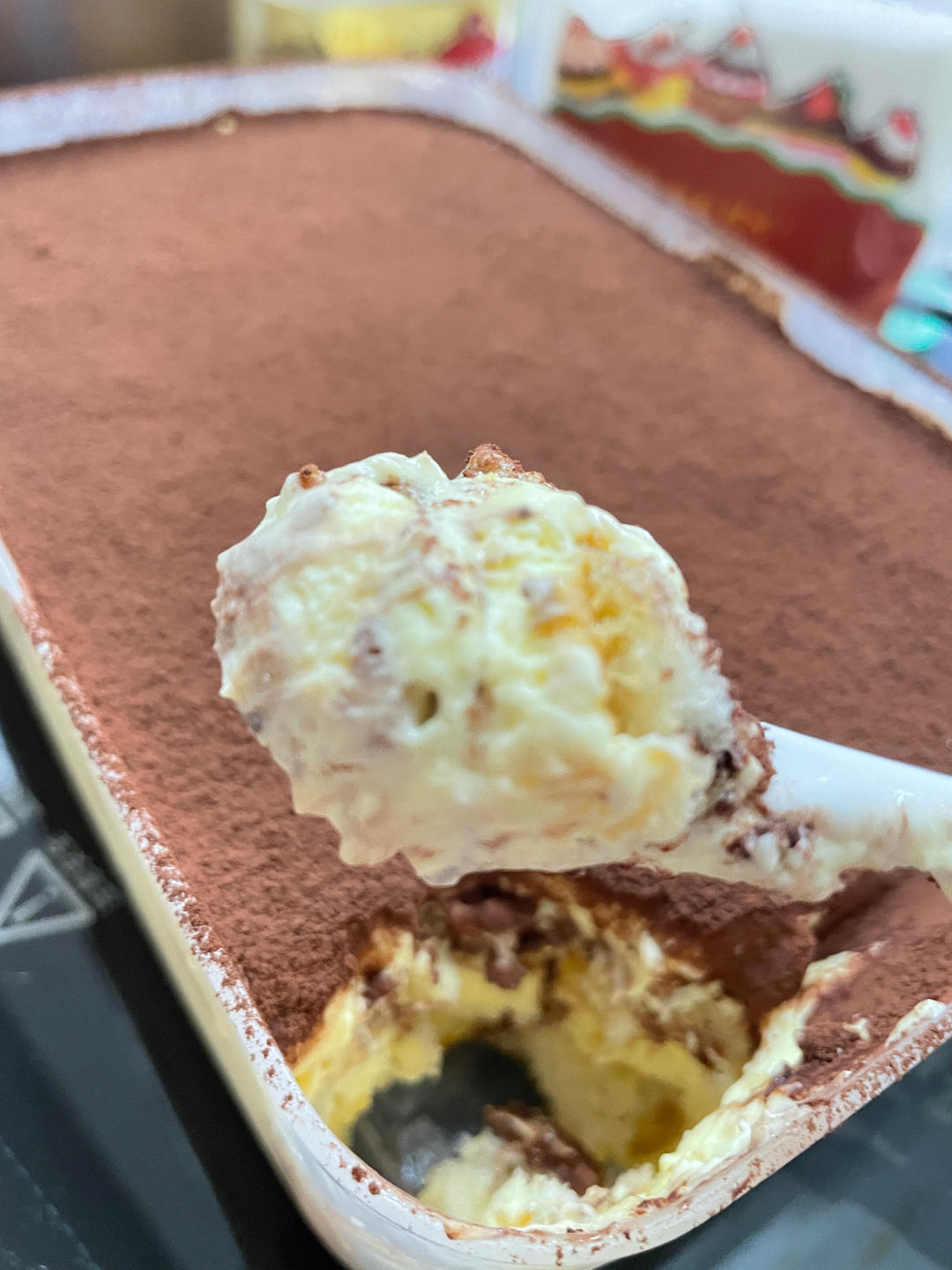 在欧洲学会的经典版提拉米苏