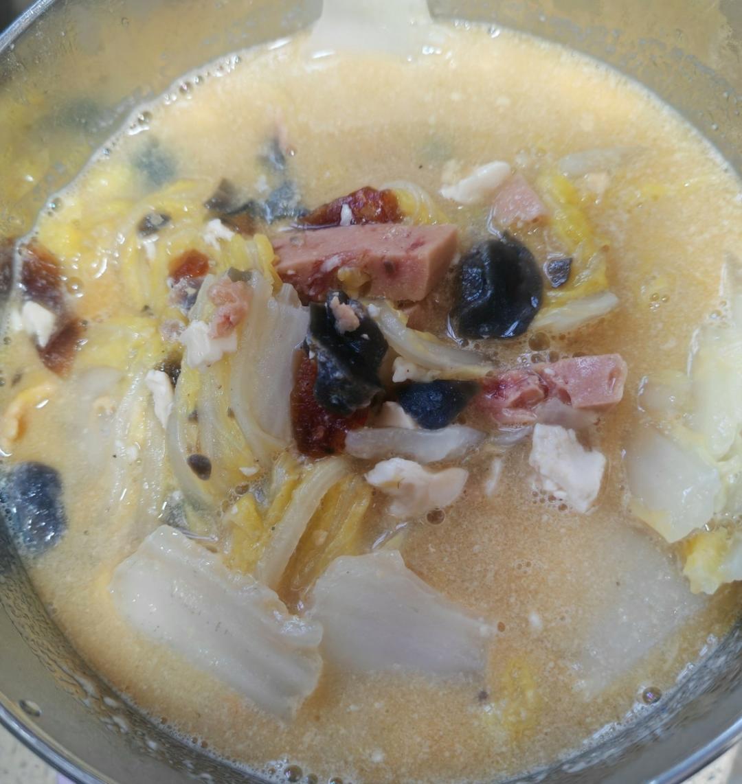 上汤娃娃菜（皮蛋➕咸鸭蛋版）