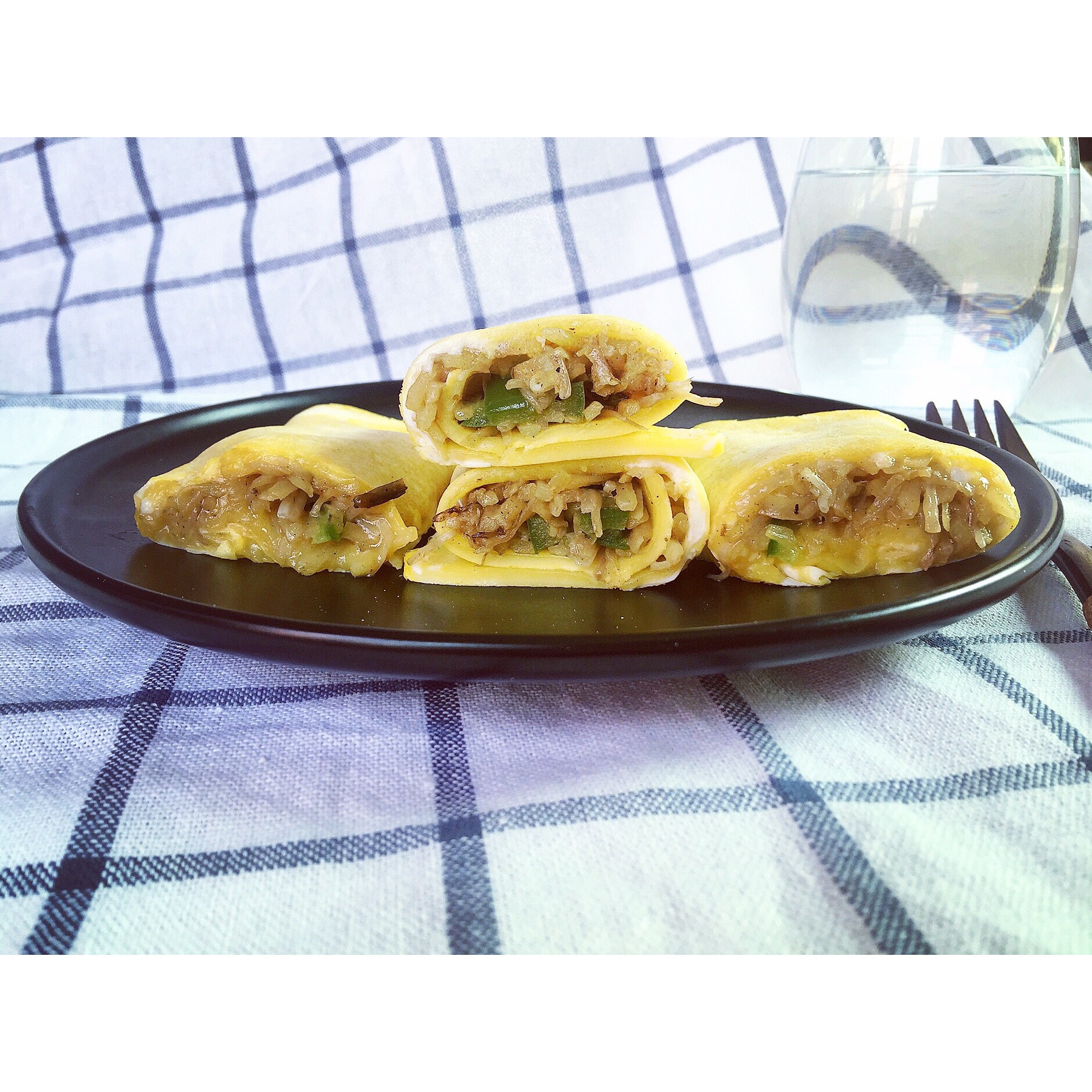 土豆丝鸡蛋卷饼