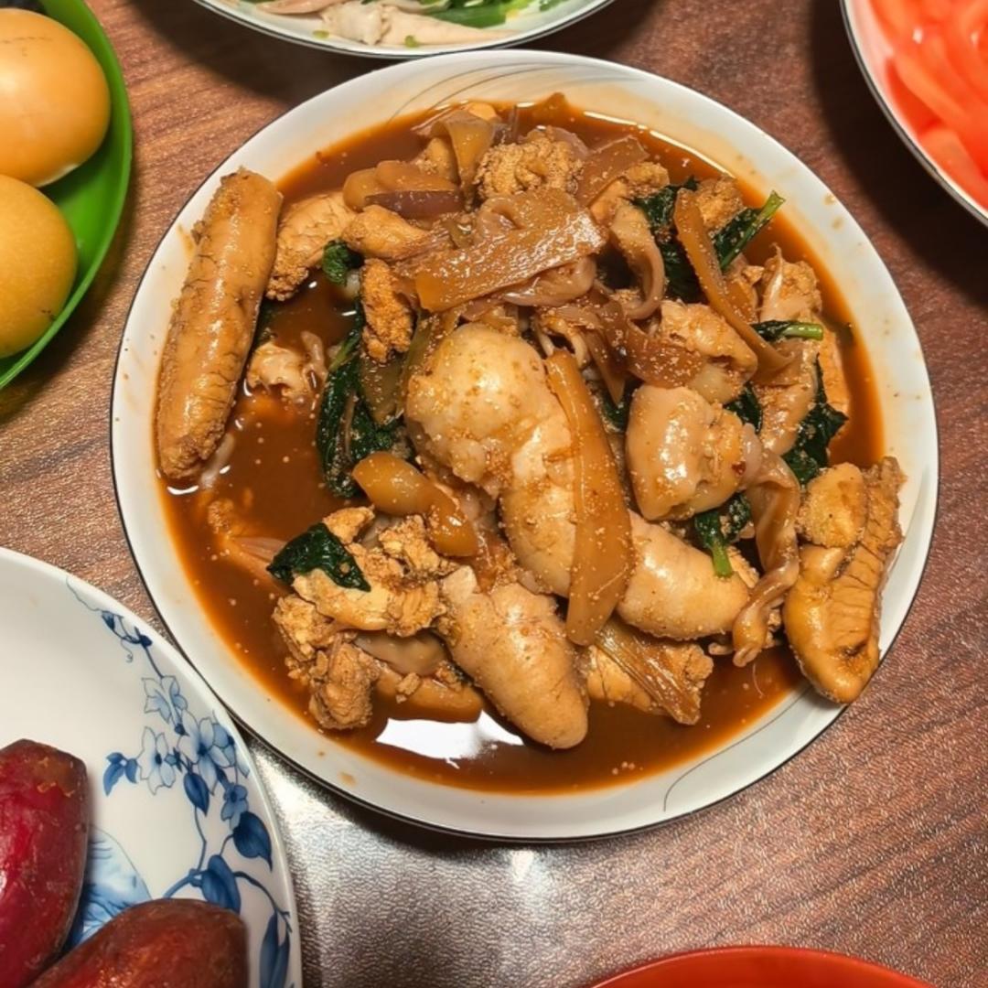 🔥🐟无敌下饭的家常烧鱼籽（干锅鱼杂）🍚🥤