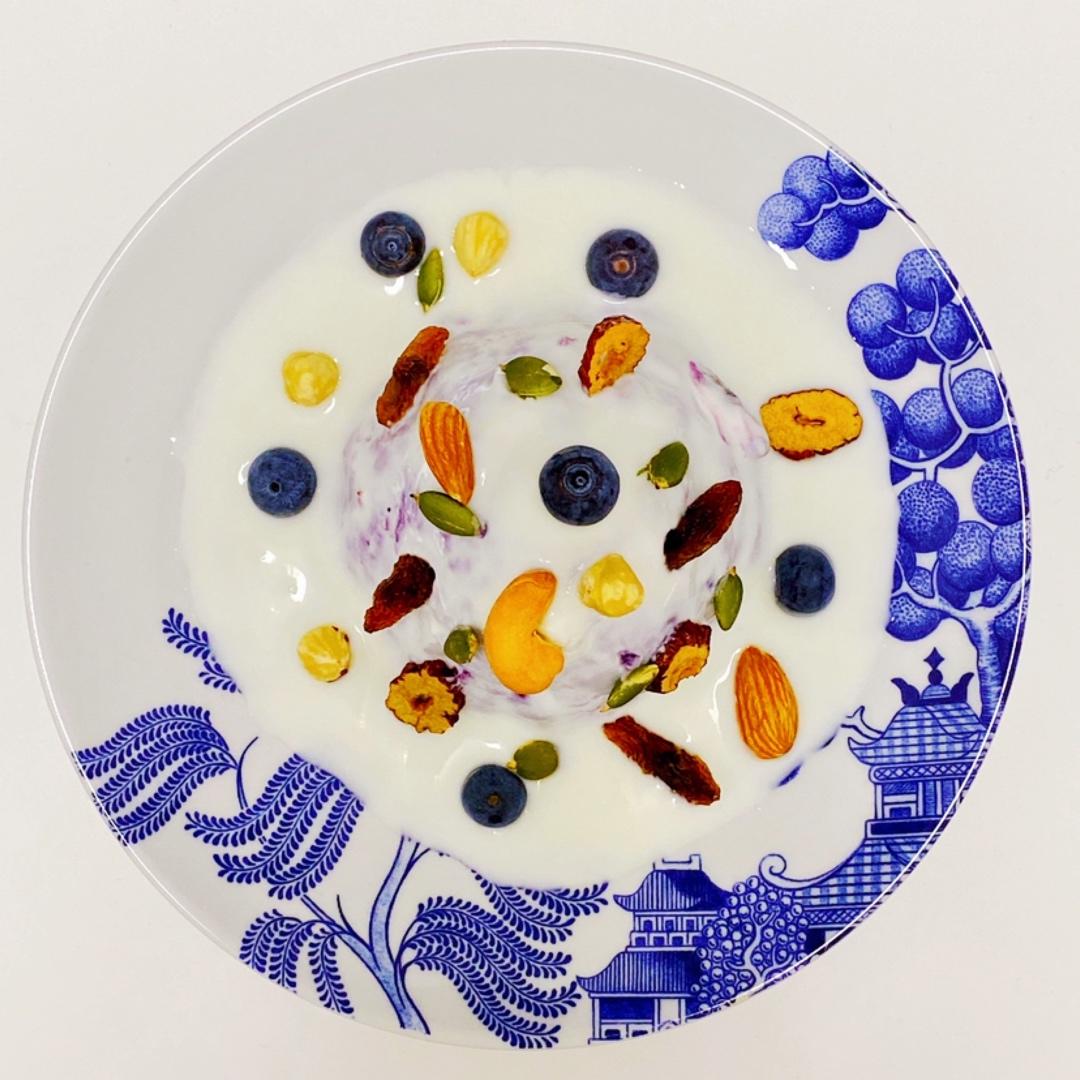 酸奶南瓜紫薯泥