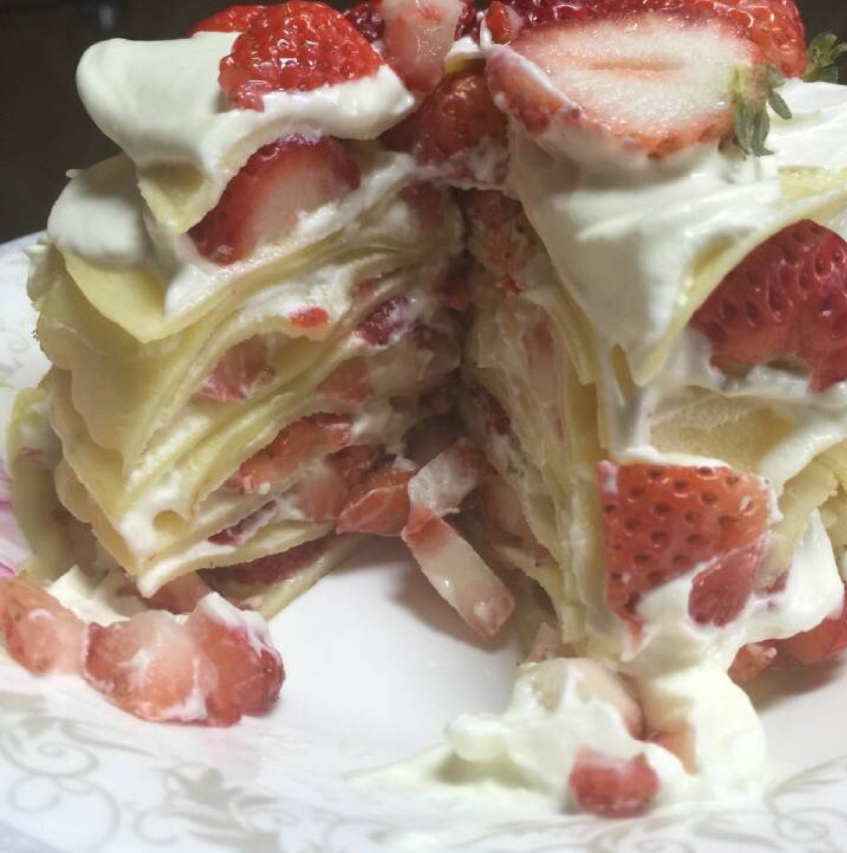 草莓千层蛋糕