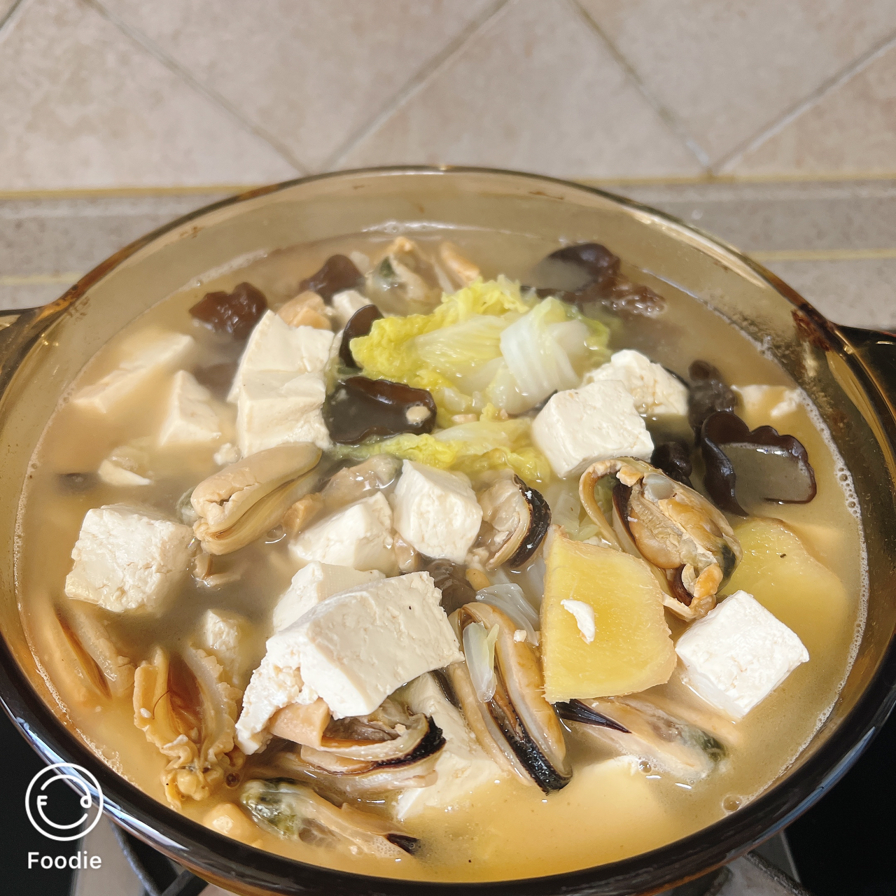 减脂高蛋白 淡菜豆腐汤的做法