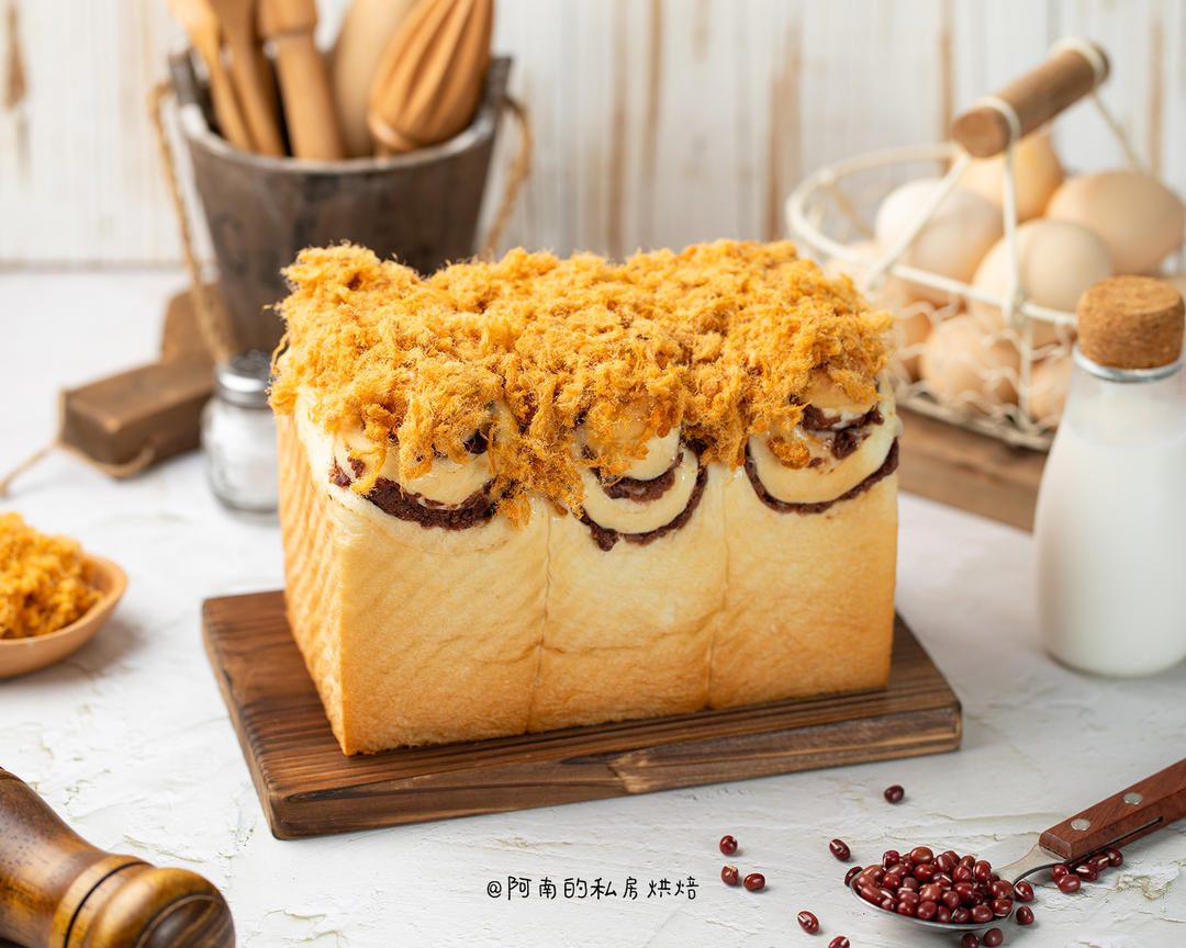 波兰种红豆松松吐司！超多馅料！超级满足！的做法