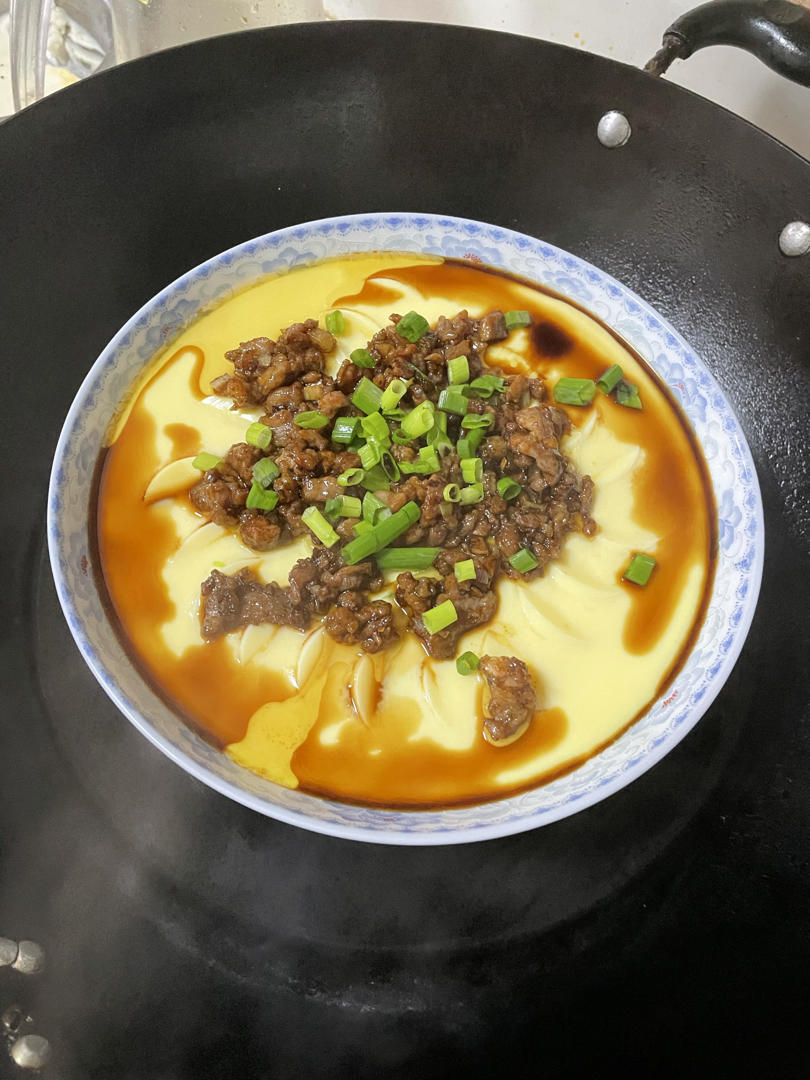 鲜香嫩滑日本豆腐虾仁蒸蛋🍤低脂0⃣️失败
