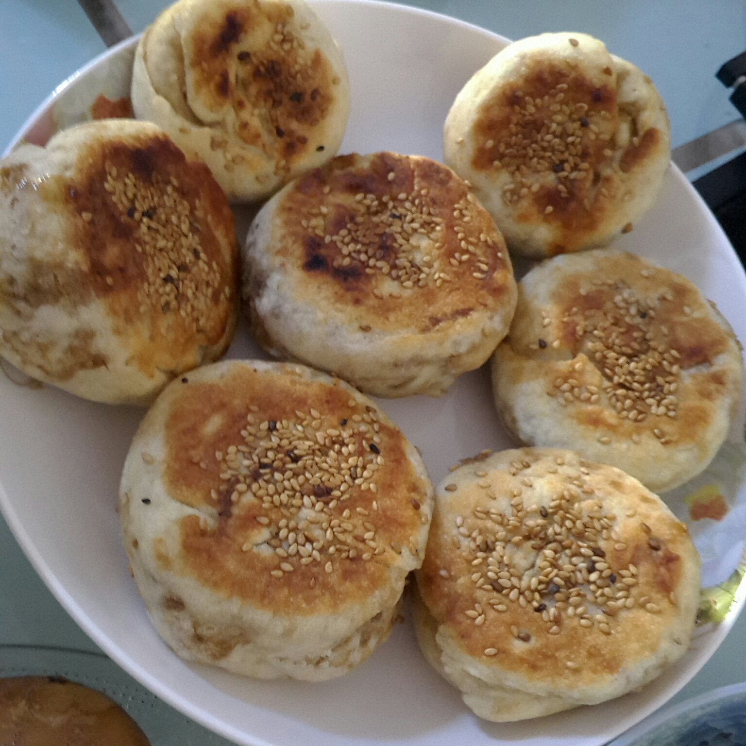 芝麻酱红糖烧饼