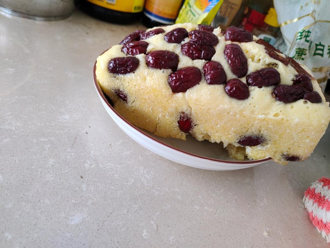 玉米面鸡蛋发糕（零失败）