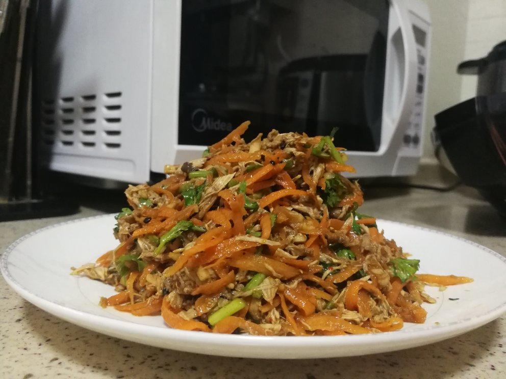 减脂健身｜凉拌手撕鸡丝（香辣&麻油版）