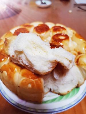 用电饭锅做奶香蜂蜜小面包特别好吃的做法 步骤12
