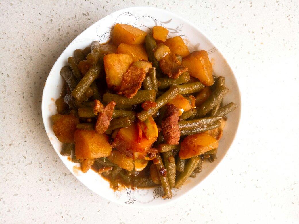 土豆炖豆角