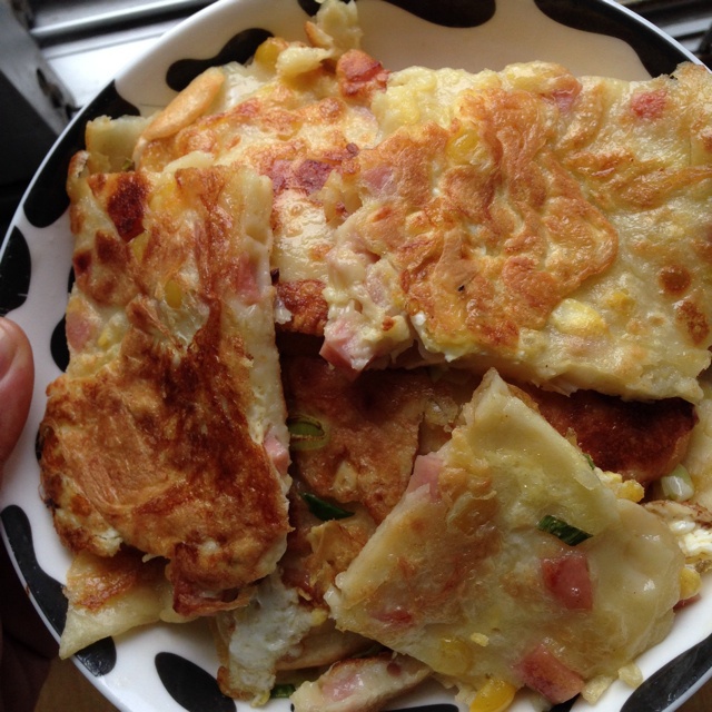 香甜玉米粒饼