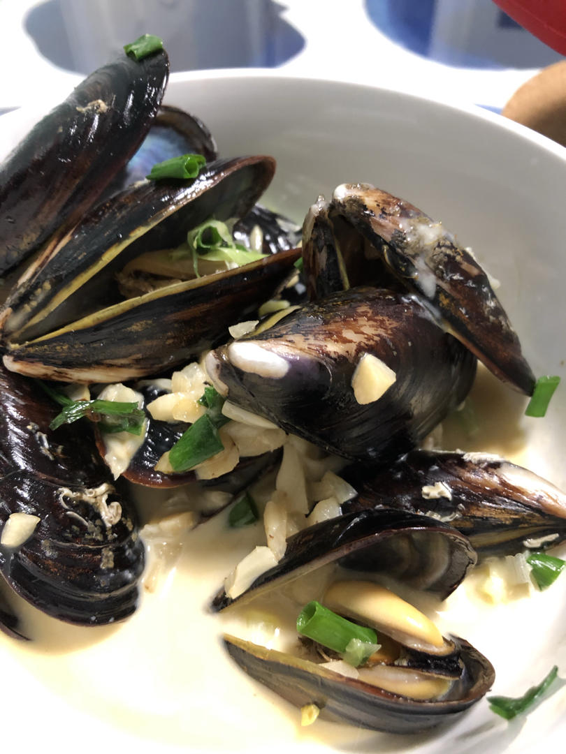 foodieyuan做的蒜香白酒煮淡菜