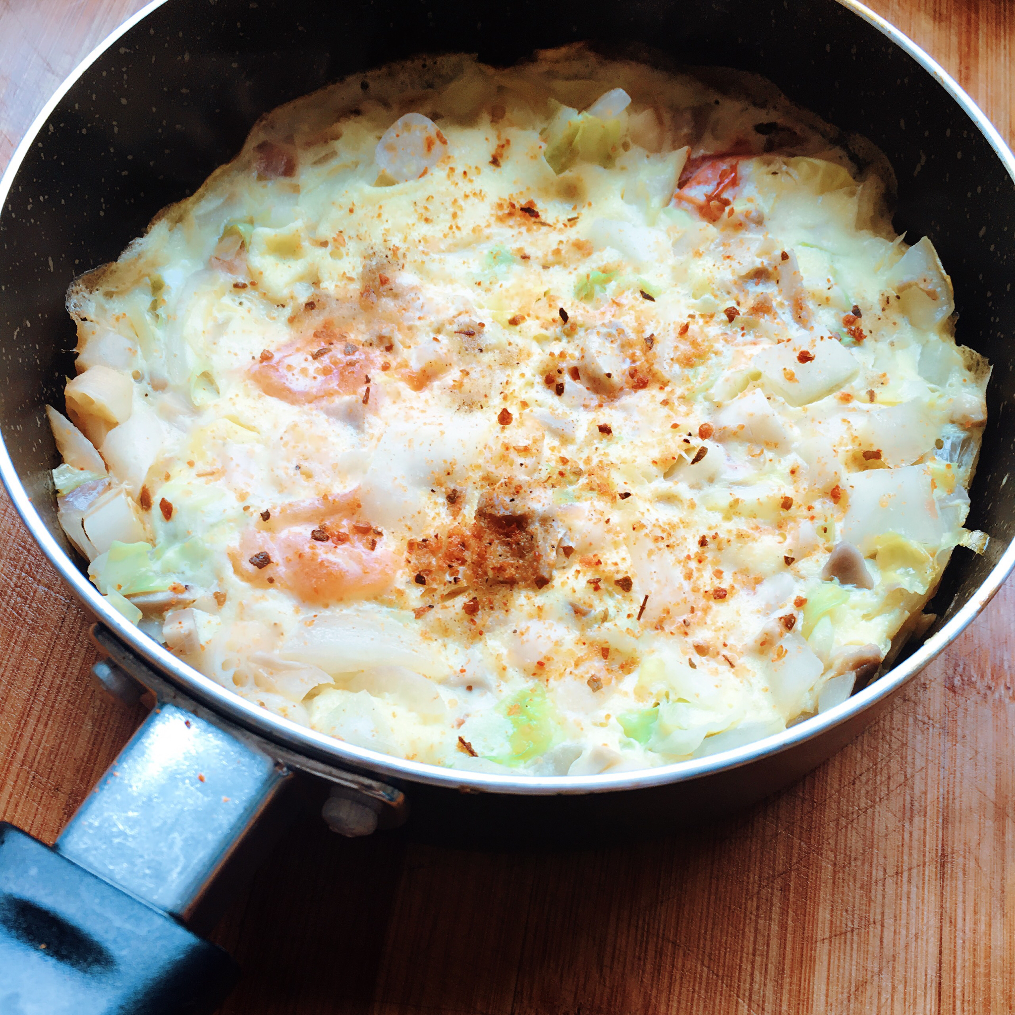 无油低脂蔬菜烘蛋