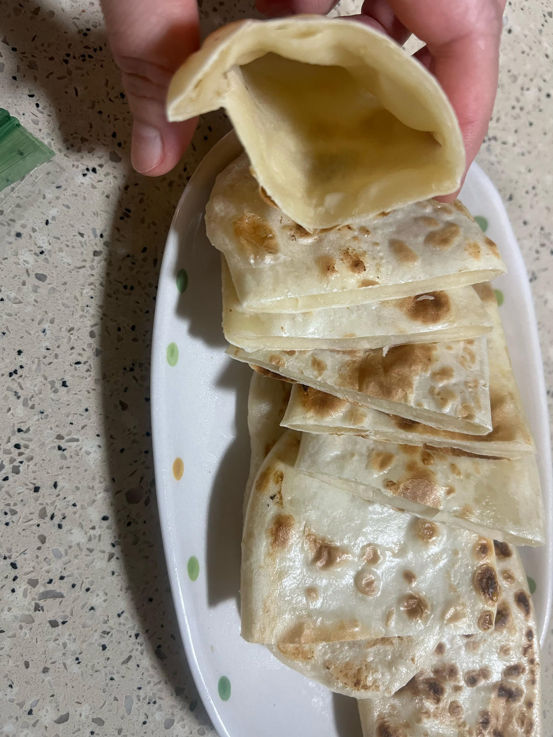 半烫面的口袋饼｜装啥都好吃