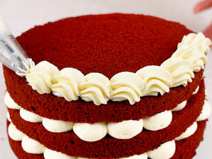 红丝绒裸蛋糕的做法 步骤11