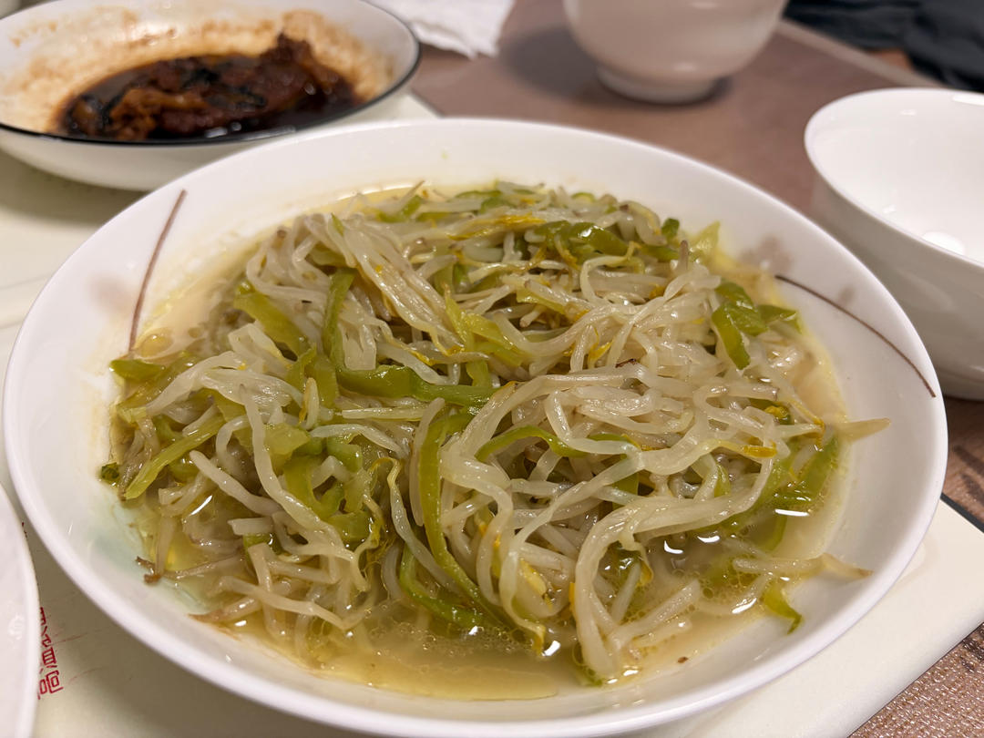 青椒绿豆芽