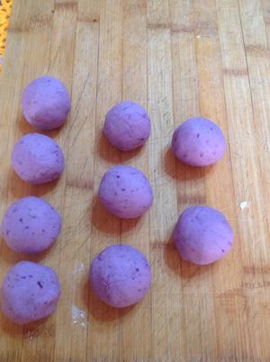 糯米紫薯奶酪球的做法 步骤5